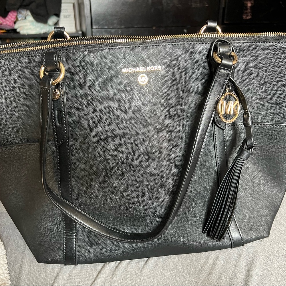 Black handbag